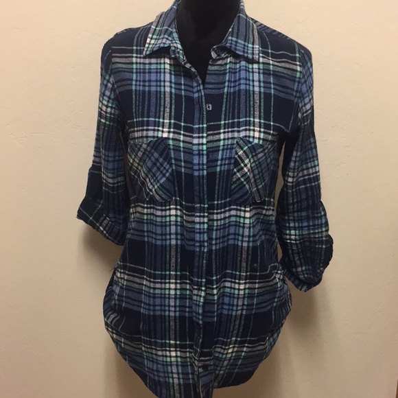 No Boundaries Tops - 🔥6/$25 Tunic Flannel Button Down Shirt